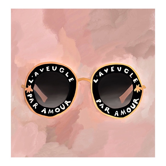 Anthropologie Other - FRAMED GUCCI SUNGLASSES PAINTING PRINT